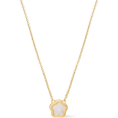 ANA LUISA ANA LUISA MOTHER OF PEARL INLAY FLOWER PENDANT