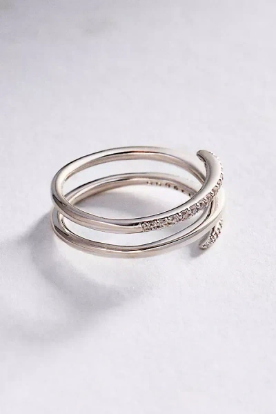 Ana Luisa Oren Triple Claw Ring In Neutral