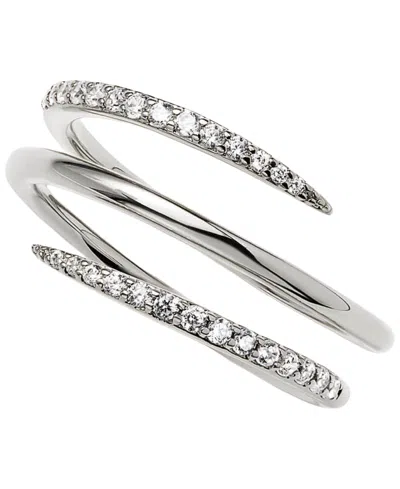 Ana Luisa Oren Triple Silver Claw Ring In Metallic