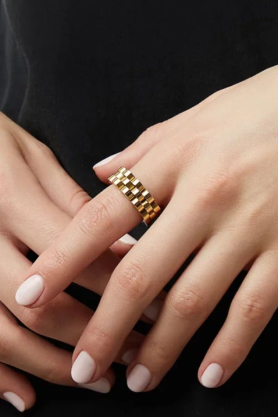 Ana Luisa Parker Statement Ring In Gold, Women's At Urban Outfitters