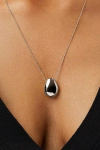 Ana Luisa Pebble Pendant Necklace In Silver, Women's At Urban Outfitters