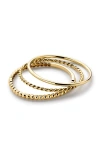 Ana Luisa 10k Gold Trio Ring Set In Gold