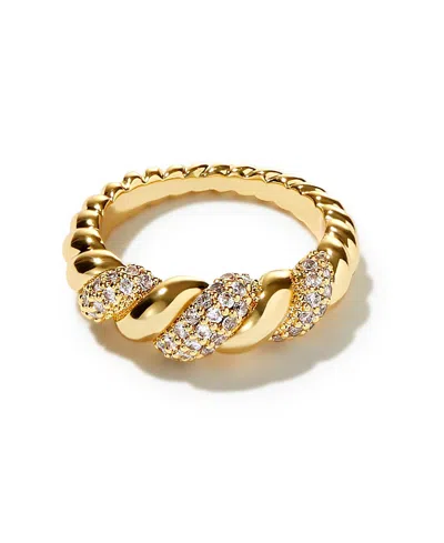 Ana Luisa Rope Pave Ring In Gold