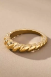 Ana Luisa Rope Slim Twist Ring In Gold