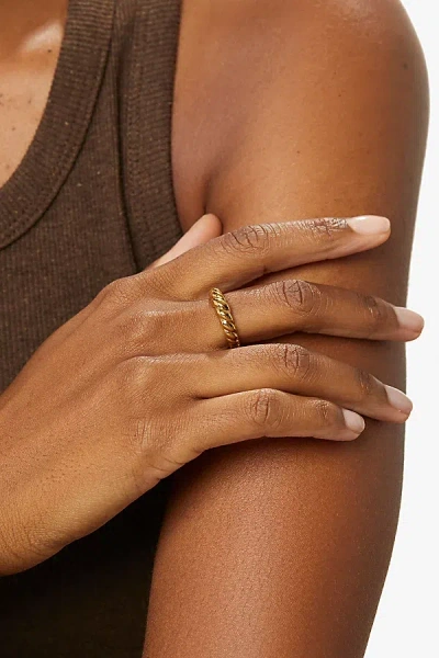 Ana Luisa Rope Slim Twist Ring In Gold, Women's At Urban Outfitters