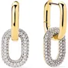Ana Luisa Rox Mini Double Hoop Drop Earrings In Gold