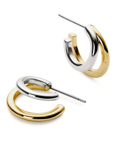 Ana Luisa Double Hoop Earrings In Two-tone