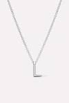 Ana Luisa Silver Letter Initial Necklace, Women's At Urban Outfitters