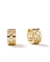 Ana Luisa Eden Cubic Zirconia Huggie Hoop Earrings In Gold