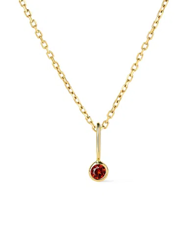 Ana Luisa Solid Gold - Birthstone Necklace In Red