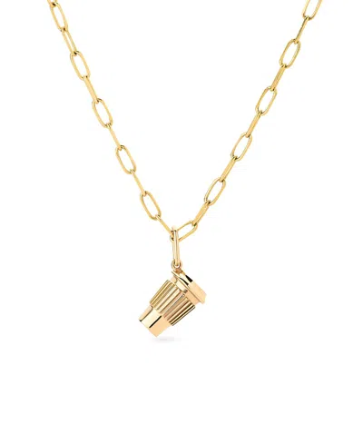 Ana Luisa Solid Gold Coffee Charm Necklace