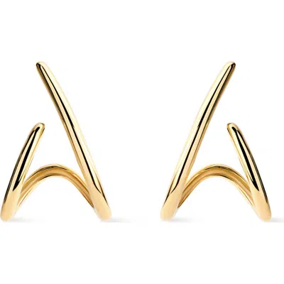 Ana Luisa Solid Gold Aurora Huggie Studs
