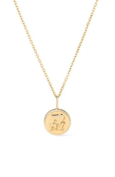 Ana Luisa Solid Gold Nyc Charm Necklace