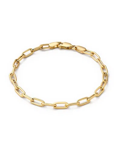 Ana Luisa Solid Yellow Gold Large Paperclip Bracelet