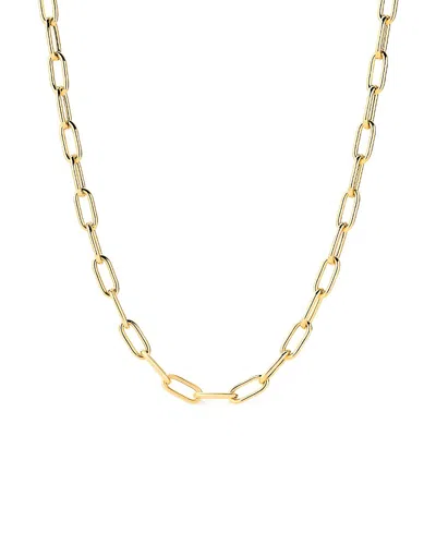 Ana Luisa Solid Yellow Gold Large Paperclip Necklace