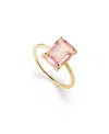 Ana Luisa Solid Yellow Gold Light Pink Sapphire Spritz Ring In Gold