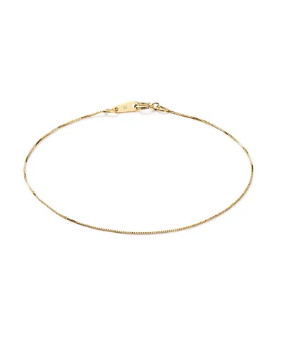 Ana Luisa Solid Yellow Gold Mini Box Chain Bracelet