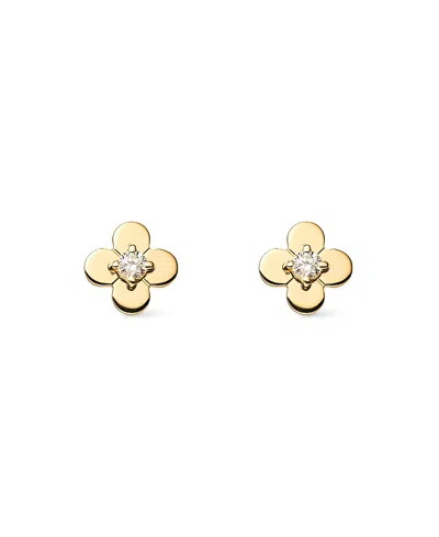 ANA LUISA SOLID YELLOW GOLD MINI FLOWER STUDS