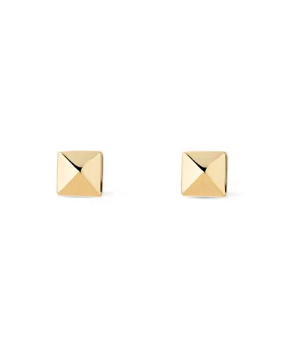 ANA LUISA SOLID YELLOW GOLD PYRAMID STUDS