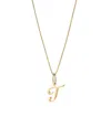 Ana Luisa Solid Yellow Gold Script Letter Necklace