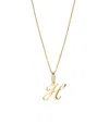 Ana Luisa Solid Yellow Gold Script Letter Necklace