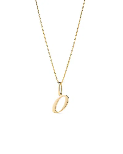 Ana Luisa Solid Yellow Gold Script Letter Necklace