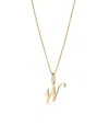 Ana Luisa Solid Yellow Gold Script Letter Necklace