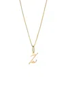 Ana Luisa Solid Yellow Gold Script Letter Necklace