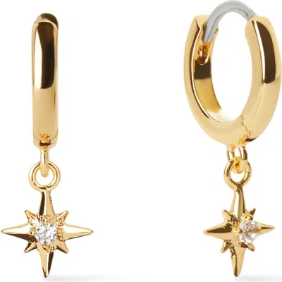 Ana Luisa Star Hoop Earrings In Gold