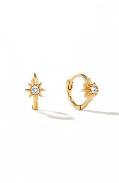Ana Luisa Sun Huggie Hoops In Gold