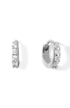 Ana Luisa Suzanne Cubic Zirconia Huggie Hoop Earrings In Metallic