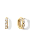 Ana Luisa Suzanne Cubic Zirconia Huggie Hoop Earrings In Gold