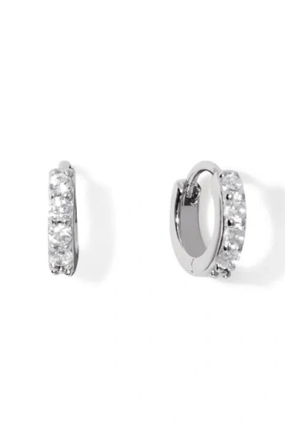 Ana Luisa Suzanne Cubic Zirconia Huggie Hoop Earrings In Multi