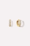Ana Luisa Suzanne Cubic Zirconia Huggie Hoop Earrings