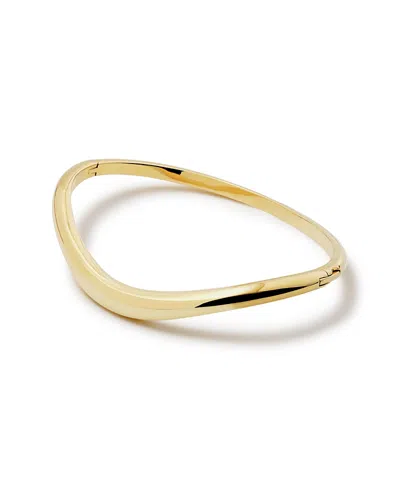 Ana Luisa Talia Slim Gold Bangle Bracelet In Transparent