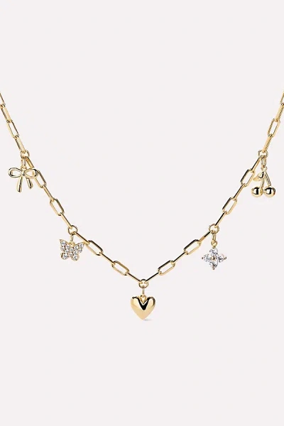 Ana Luisa Brass Gold The Everyday Charm Necklace