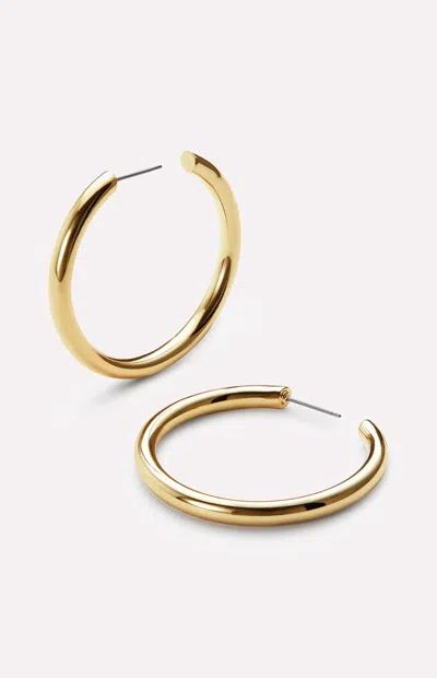 Ana Luisa Tia Medium Gold Hoop Earrings In Neutral