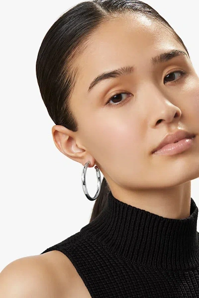 Ana Luisa Tia Medium Hoop Earrings In Silver, Women's At Urban Outfitters
