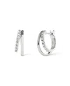 Ana Luisa Toda Double Hoop Earrings In Silver
