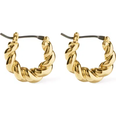 Ana Luisa Twisted Hoop Earrings In Gold