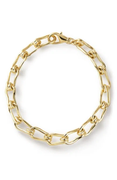 Ana Luisa Violet Chain Bracelet In Gold