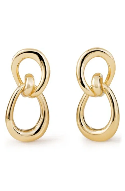Ana Luisa Violet Drop Earrings In Gold