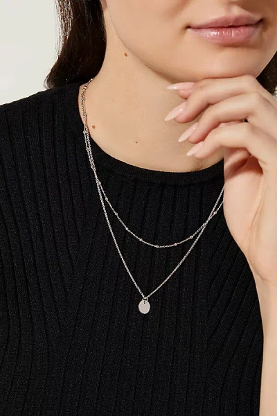 Ana Luisa Willow Coin Necklace Set In Silver, Women's At Urban Outfitters