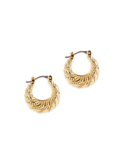 Ana Luisa Women's Ami 14k Goldplated Twist Hoop Earrings In Brass