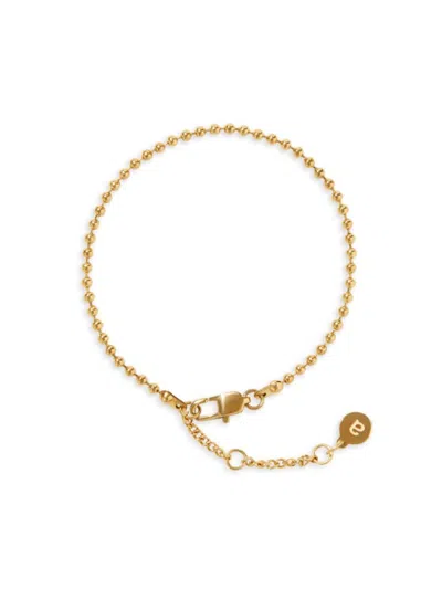Ana Luisa Women's Bay 14k Goldplated Stainless Steel Ball Chain Bracelet In Neutral