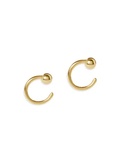 Ana Luisa Women's Claire 14k Goldplated Sterling Silver Ball Half Hoop Earrings