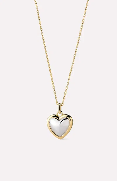 Ana Luisa Women's Lev Gold Two-tone Small Pendant Necklace In Gold And Silver