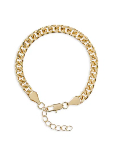 Ana Luisa Women's Michael 14k Goldplated Bold Curb Chain Bracelet In Brass