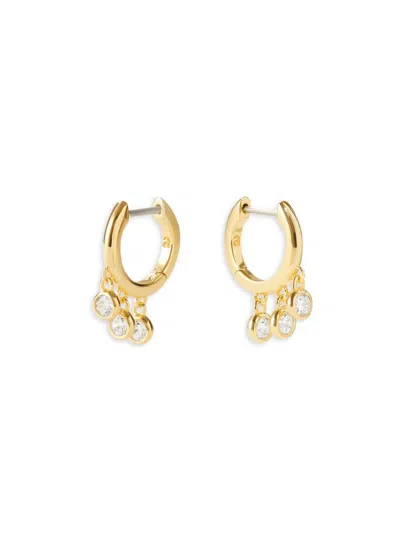 Ana Luisa Women's Vienna 14k Goldplated Sterling Silver & Cubic Zirconia Charm Earrings