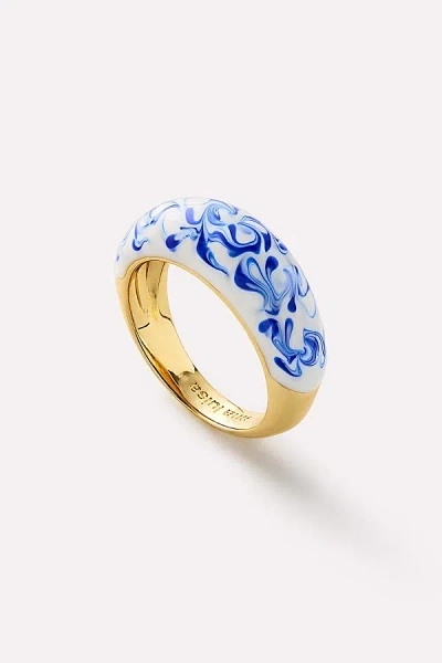 Ana Luisa Wrenley Enamel Ring In Blue, Women's At Urban Outfitters
